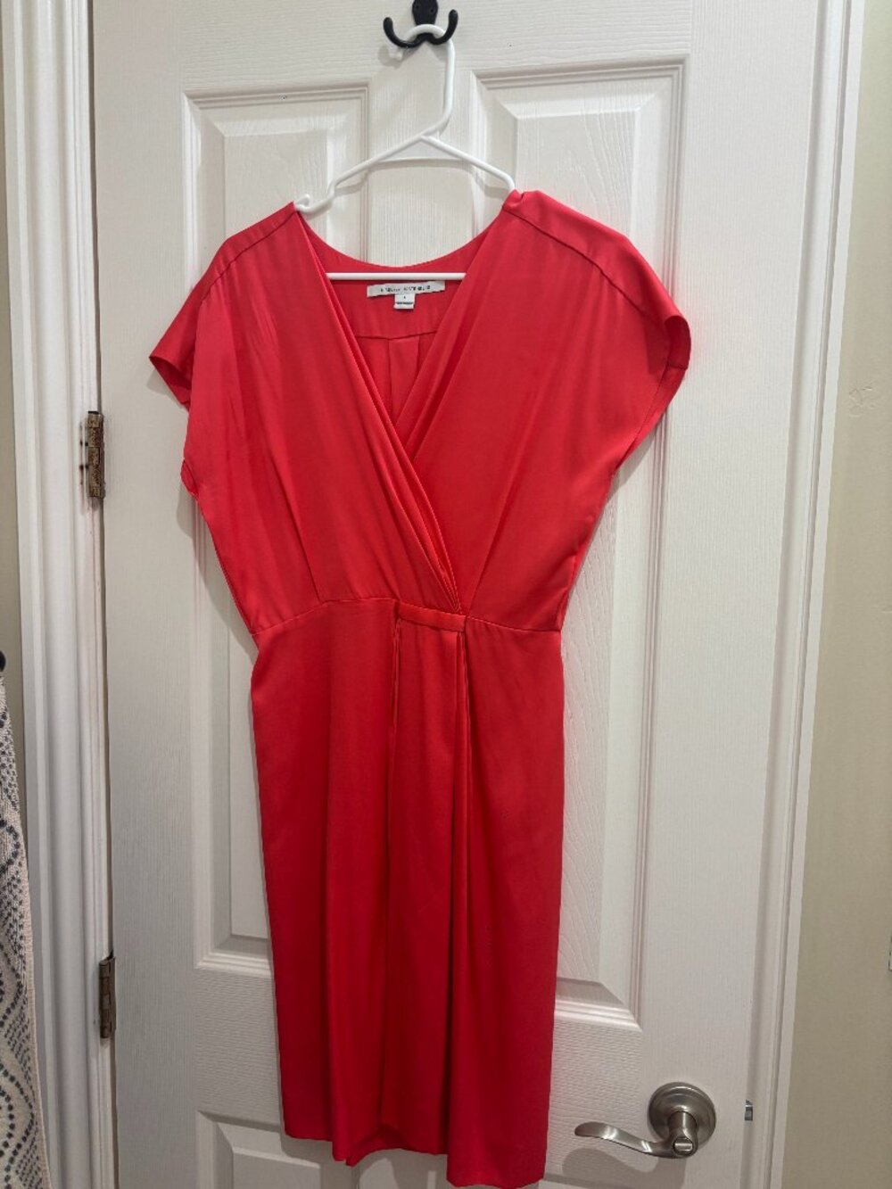 Pink diane von furstenberg midi dress